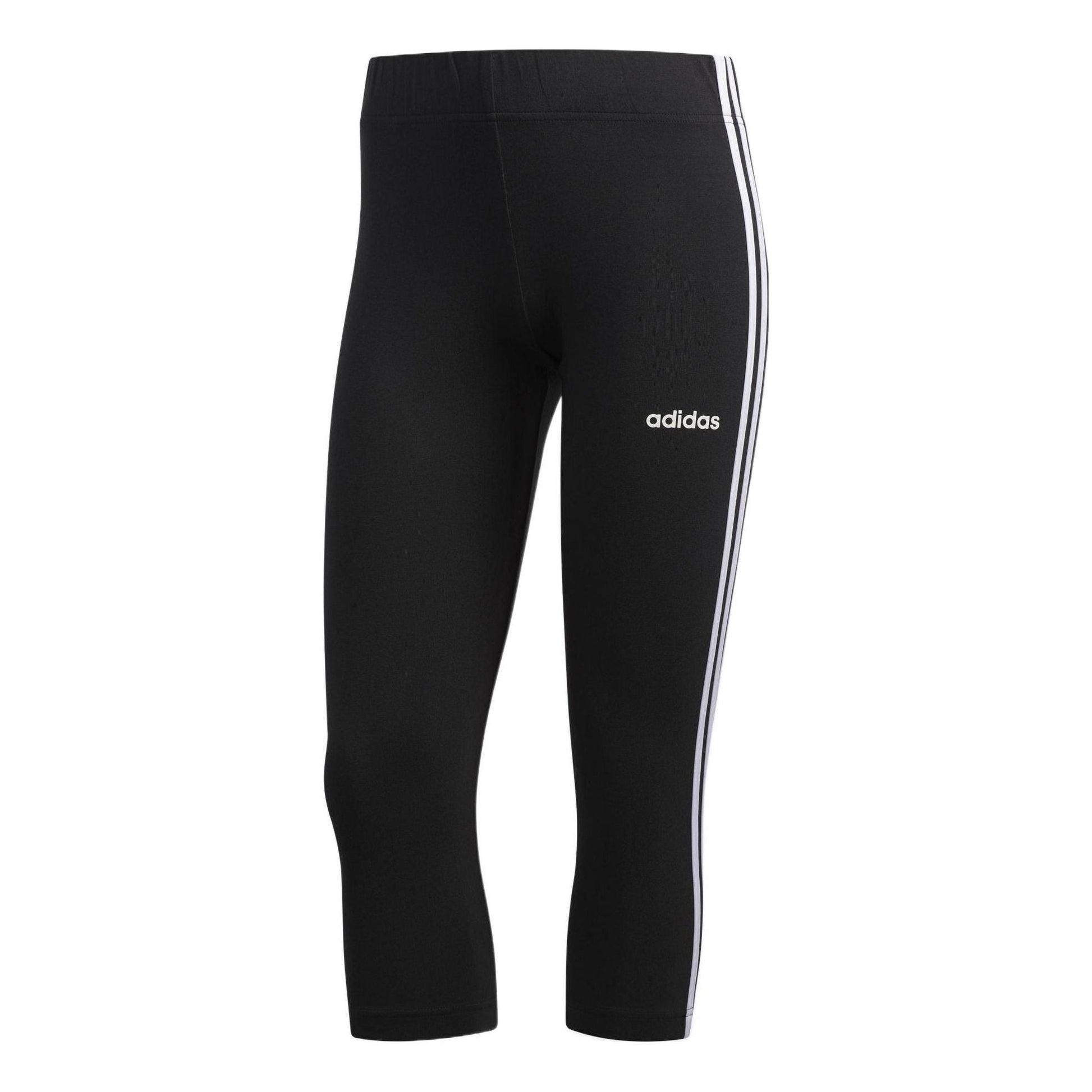 (WMNS) adidas 3-Stripes 3/4 Tights Asia Sizing 'Black White' DZ8467