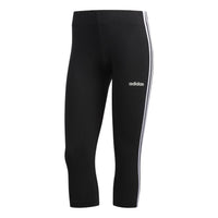 (WMNS) adidas 3-Stripes 3/4 Tights Asia Sizing 'Black White' DZ8467