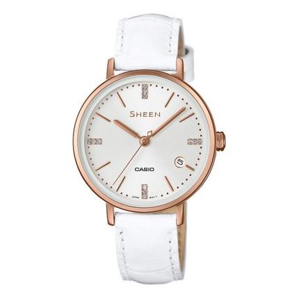 CASIO Female Japan / South Korea Fashion White SHE-4048PGL-7A