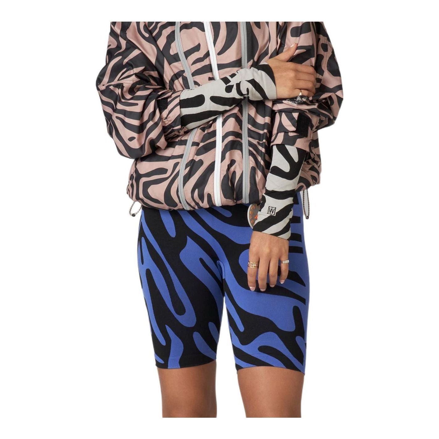 (WMNS) adidas by Stella McCartney Over-The-Knee Wolford Tights Asia Sizing 'Blue Black' HF3068