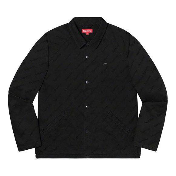 Supreme FW19 Week 5 Snap Front Jacquard Logos Twill Jacket Logo SUP-FW19-591