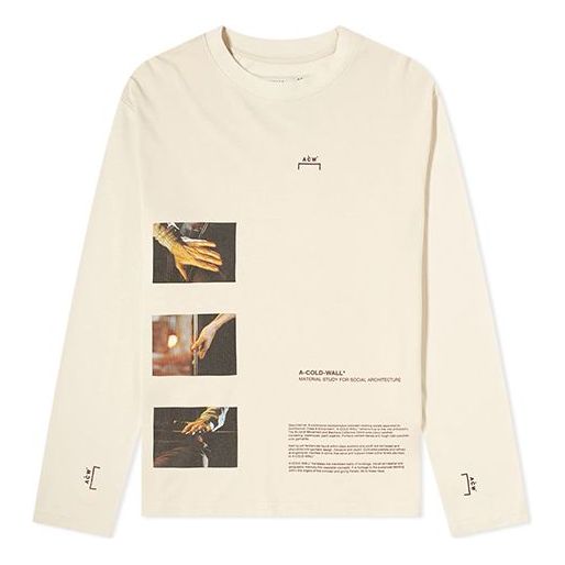 A-COLD-WALL* SS20 Long Sleeve Glass Blower Tee Logo Tee ACWMTS006WHL-AL