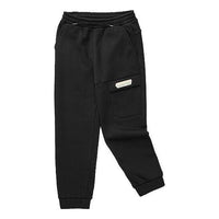 (GS) Skechers Drawstring Fleece Tight Knit Pants 'Black' L423G006-0018