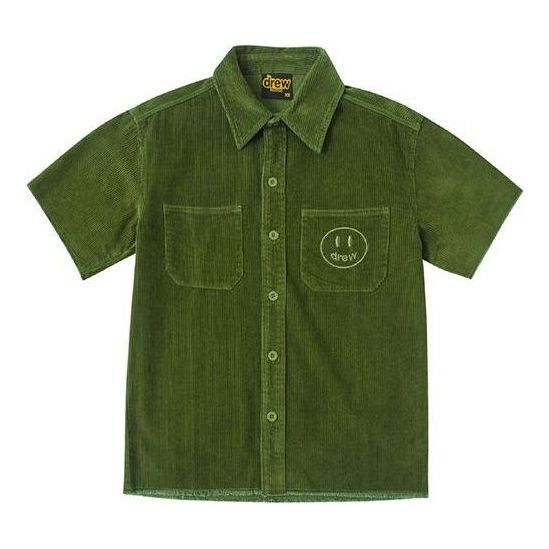 Drew House Corduroy Shirt 'Olive Green' DR-FW20-200