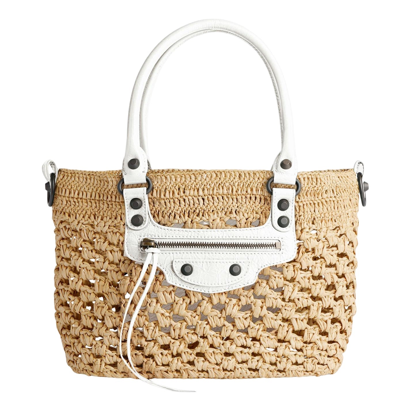 (WMNS) Balenciaga Le City Basket Small 'Natural Optic White' 8665002ACGC9291