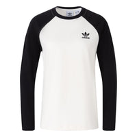 adidas long sleeve T-shirt 'White Black' IS5375