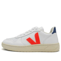Veja V-10 Leather 'White Orange Fluo Combalt' VX022136