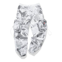 FILA FUSION Logo Printing Camouflage Cargo Casual Jogger Pants White T11M023802F-WT