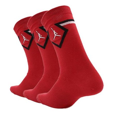 Air Jordan Unisex Logo High Socks Combination Pack Red SX7559-657