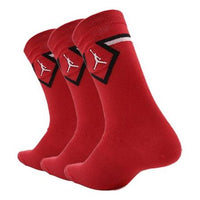 Air Jordan Unisex Logo High Socks Combination Pack Red SX7559-657