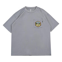 Converse Pocket Logo T-Shirt Asia Sizing 'Grey' 10025881-A03