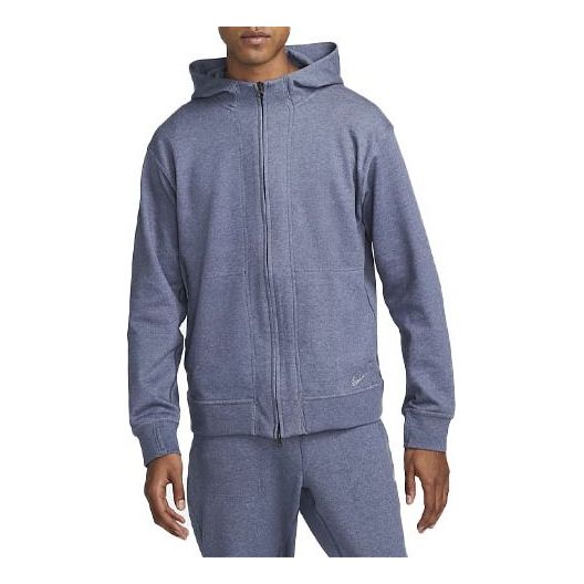 Nike Yoga Dri-FIT Full-Zip Fleece Hoodie 'Blue' DQ4876-410