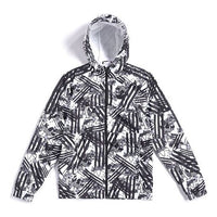 adidas originals Sprt Windbreakr Logo Full Print Sports Hooded Jacket For Men Floral GJ6772