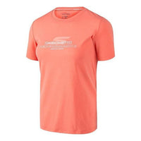 (WMNS) Skechers Logo Short Sleeve Tee 'Red' P223W014-000X