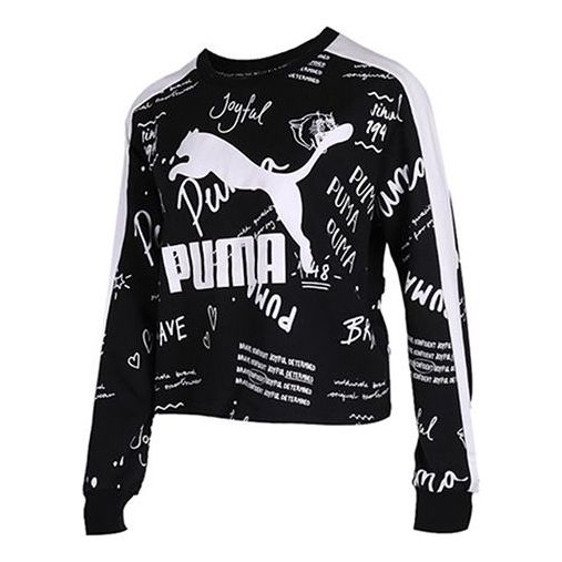 (WMNS) PUMA Sportswear Pullover Black 595214-01
