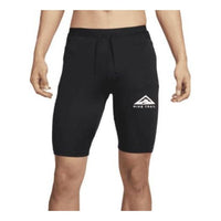 Men's Nike Solid Color Lacing Tight Running Shorts Black DM4796-010