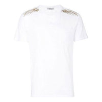 Men's Alexander McQueen Embroidered Short Sleeve White 464059-QJZ71-0900