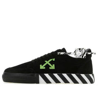 Male Off-White Skate shoes 'Black Green' OMIA085S21LEA0021055