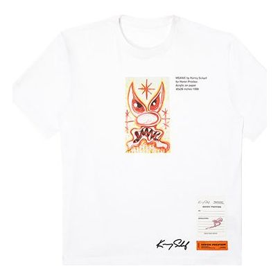 Men's HERON PRESTON x Kenny Scharf Crossover Short Sleeve White HMAA019F20JER0160130