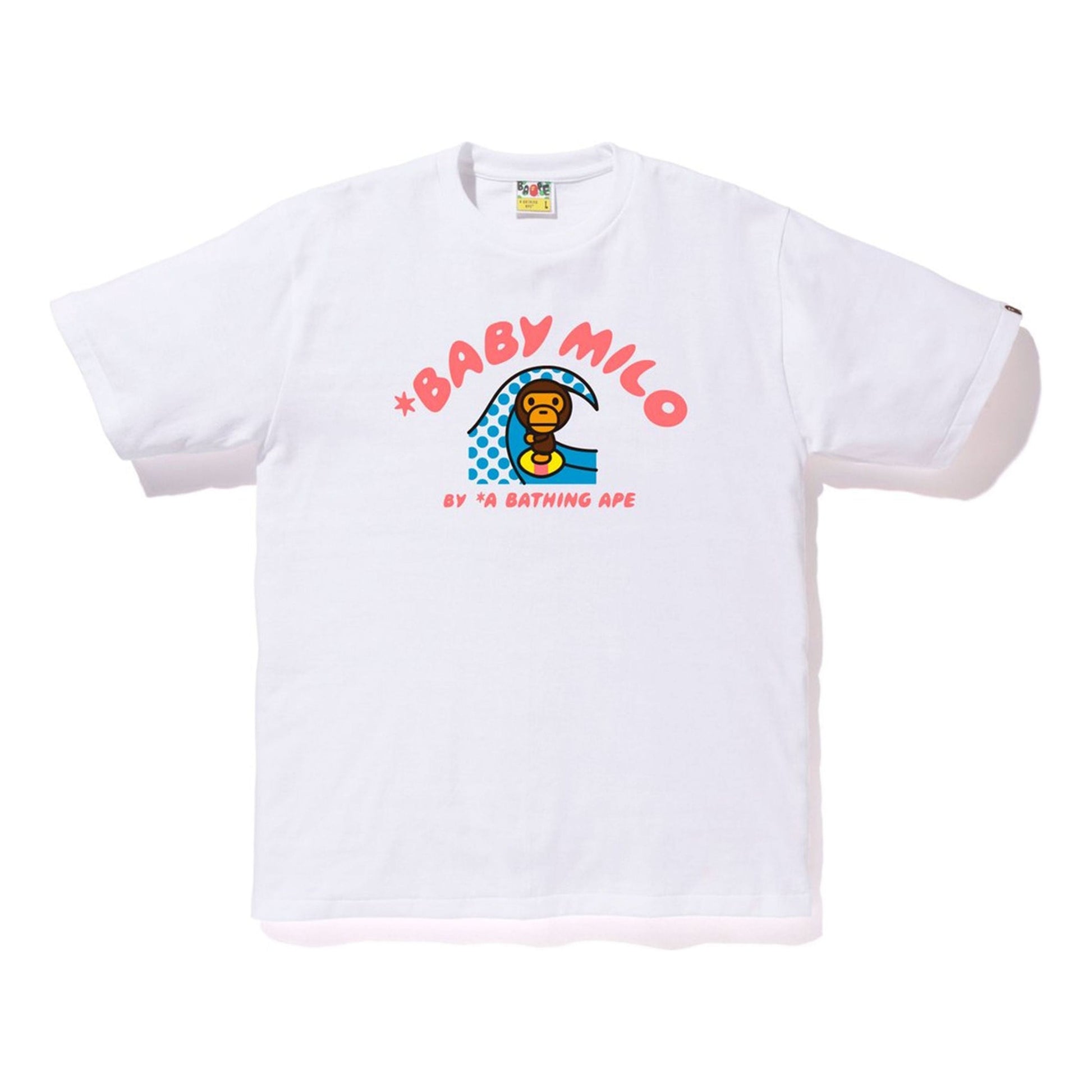 BAPE Milo Surfing Summer Tee White BAPE-SS18-111