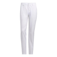 Men's adidas Solid Color Slim Fit Straight Casual Pants/Trousers White HA6231