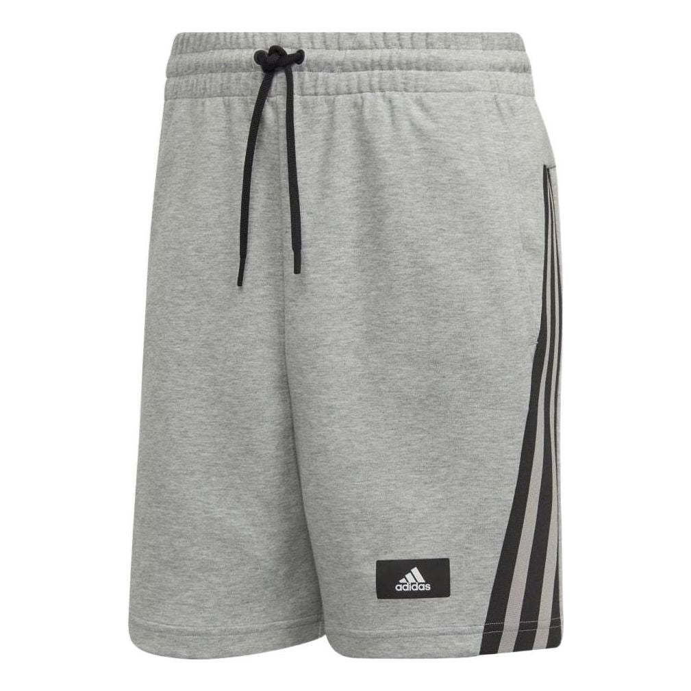 Men's adidas Stripe Athleisure Casual Sports Shorts Japanese Version Gray H46516