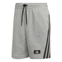 Men's adidas Stripe Athleisure Casual Sports Shorts Japanese Version Gray H46516