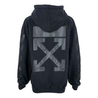 (WMNS) Off-White Hooded Cotton Sweater Black OWBB032E19F300961010