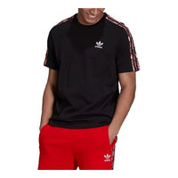 adidas originals Wxe 3s Tee Athleisure Casual Sports Round Neck Breathable Short Sleeve Black H43945