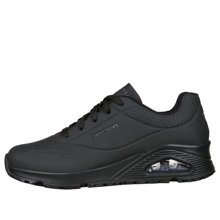 (WMNS) Skechers Uno Low Tops Athleisure Casual Sports Shoe Black 108021-BLK