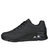 (WMNS) Skechers Uno Low Tops Athleisure Casual Sports Shoe Black 108021-BLK