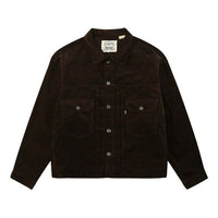 Men's Levis lapel corduroy Jacket Black Brown 21261-0000