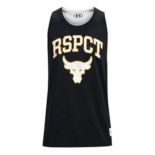 Under Armour Project Rock Reversible Pinnie Training Tank Top 'Black' 1367127-001