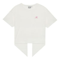 (WMNS) New Balance Round Neck Casual Short Sleeve White NEA33012-IV