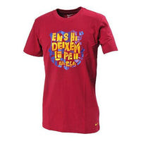 Nike Printed Round Neck Pullover Short Sleeve T-shirt 'Red' 464877-651
