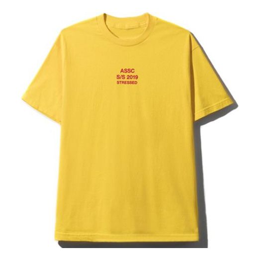 ASSC 2019 Red Logo Short Sleeve Unisex Yellow ASST345