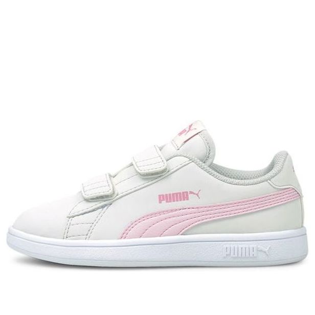 (PS) PUMA Smash V2 Buck V Ps Sneakers White/Pink 365183-27