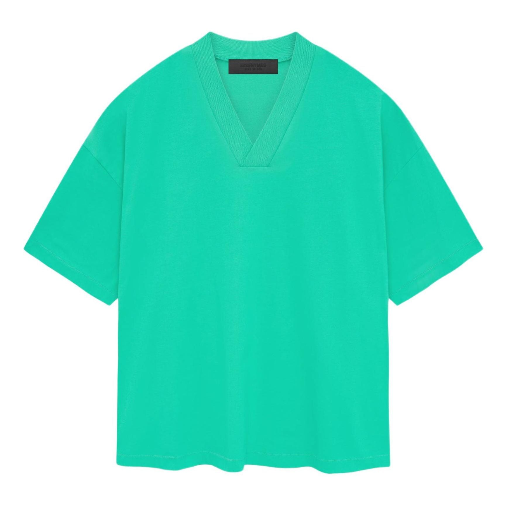 Fear of God Essentials SS24 V Neck T-Shirt 'Mint Leaf' 125SP244212F