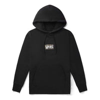 Men's Vans Back Printing Pullover hooded Fleece Lined Black VN0A4BP4BLK