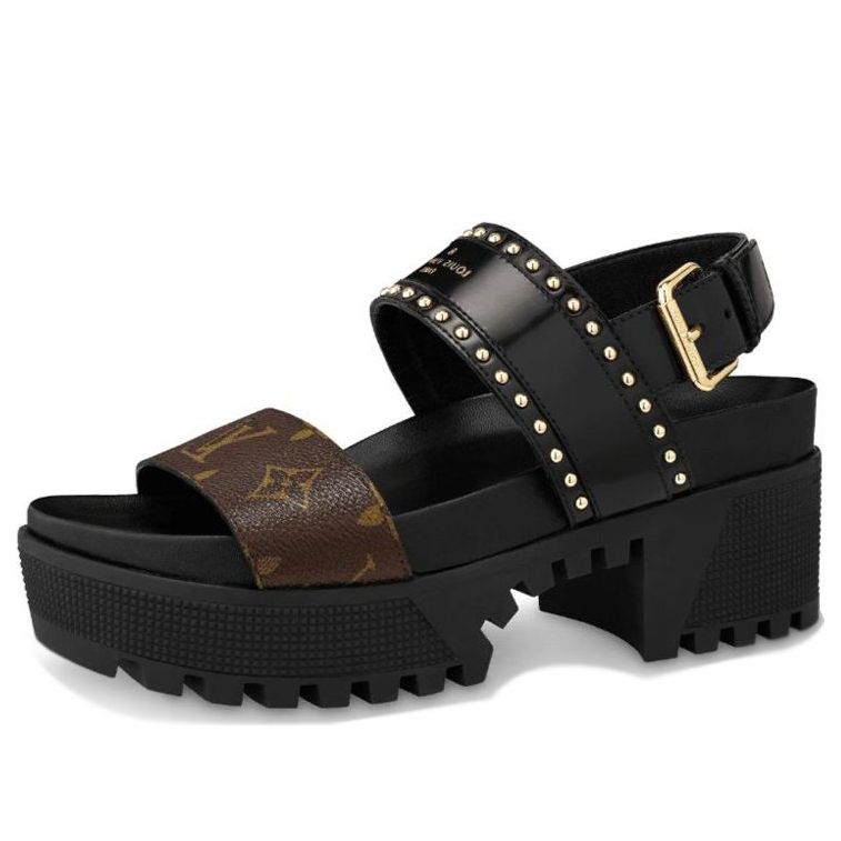 (WMNS)  LOUIS VUITTON shoes Sports sandals 'Black Brown' 1A6654