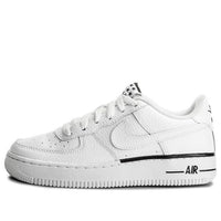 (GS) Nike Air Force 1 07 'White Black Outline' 596728-103