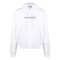 Off-White Men's SS21 Pascal Painting Logo Sweatshirt White OMBB037R21FLE0070131