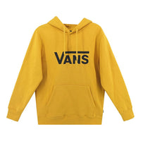Vans Contrasting Colors Alphabet Logo Hooded Pullover Fleece Lined Stay Warm Yellow VN0A5H87YWM