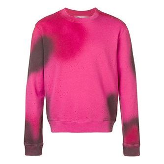 Off-White Arrows Pattern Round Neck Rose Red OMBA025F181920412810