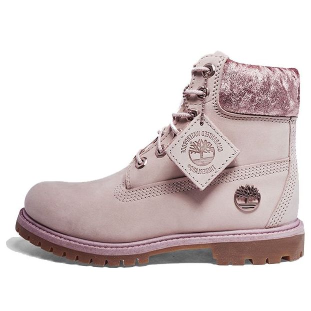 (WMNS) Timberland Premium 6 Inch Waterproof Lt 'Pink Nubuck Velvet' A24K6