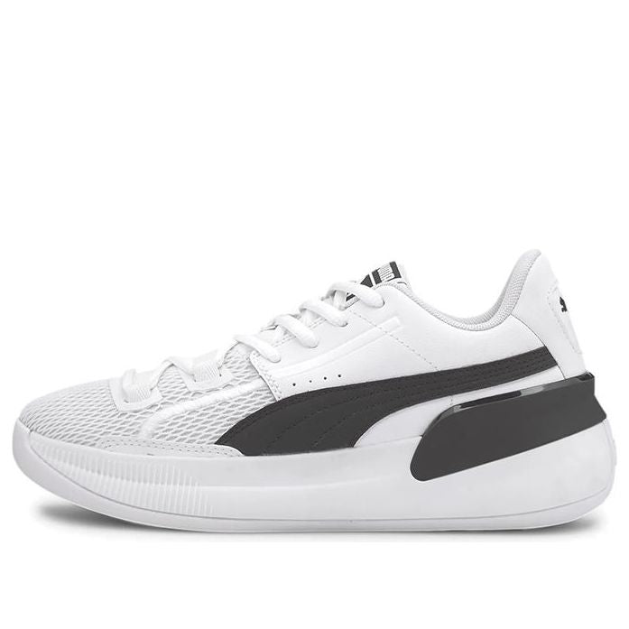 (GS) PUMA Clyde Hardwood Team Low 'White Black' 194455-01
