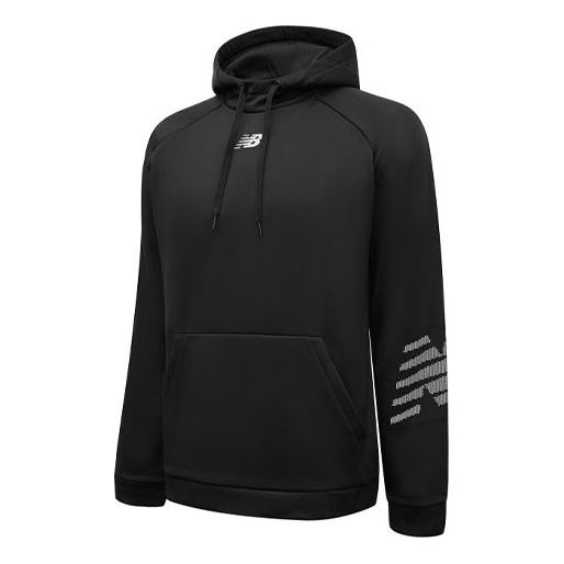 New Balance Men's New Balance Logo Printing Athleisure Casual Sports Pullover Black MT11021-BK