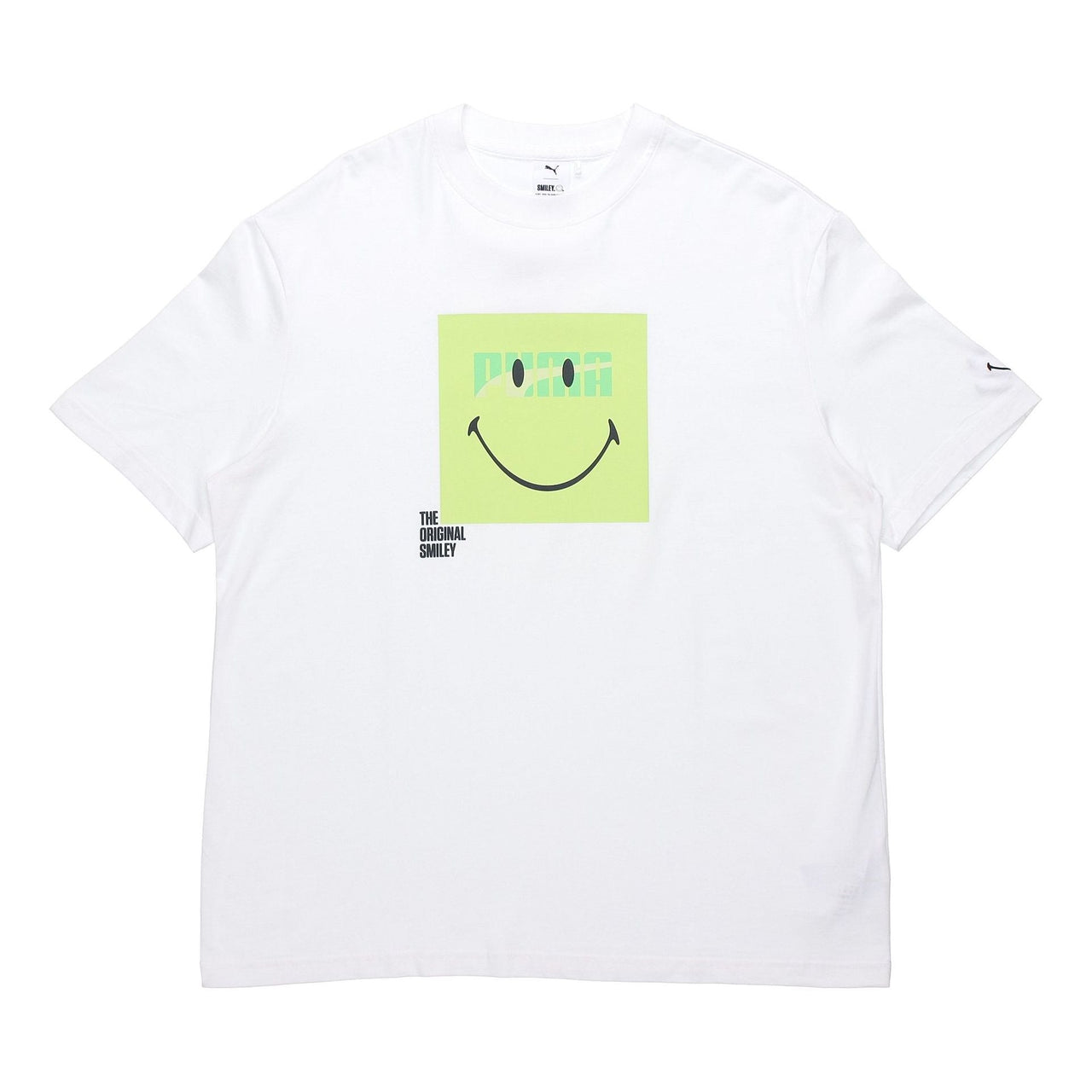 PUMA x SMILEY Crossover Smiling Face Printing Round Neck Short Sleeve White 532907-02