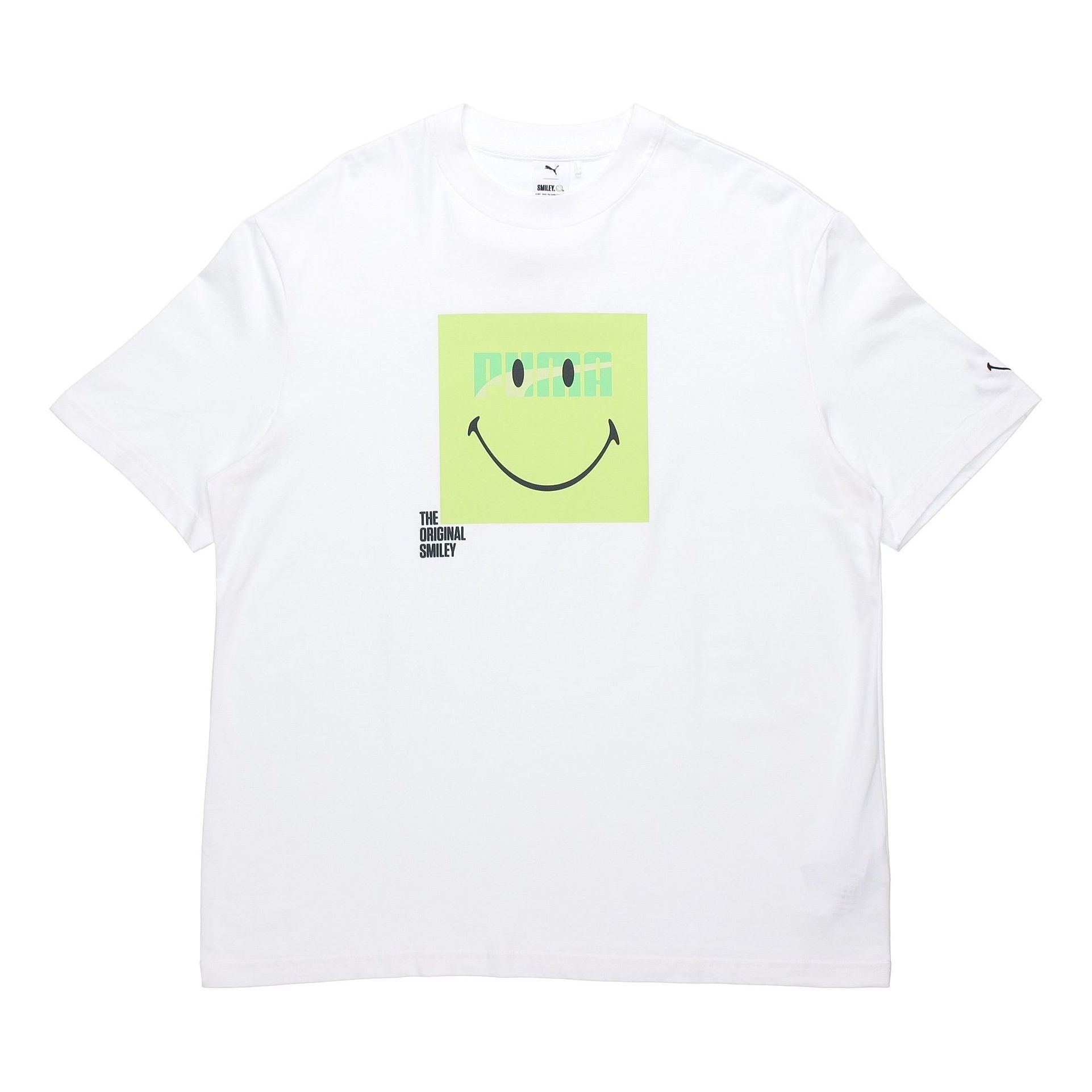PUMA x SMILEY Crossover Smiling Face Printing Round Neck Short Sleeve White 532907-02