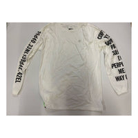 Men's WTAPS Alphabet Printing Long Sleeves White W0XLTATL02SBWHX002